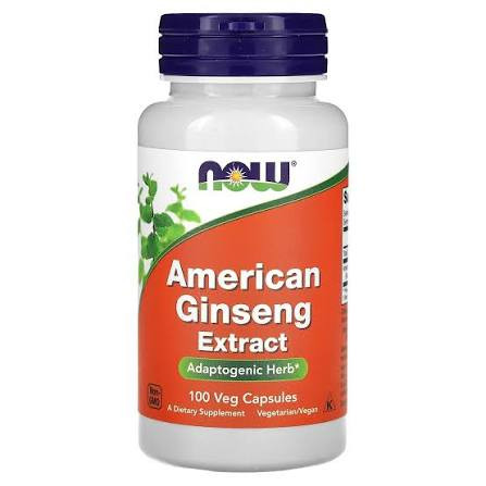 کپسول جینسنگ آمریکایی NOW Foods 500mg – 100 عددی
