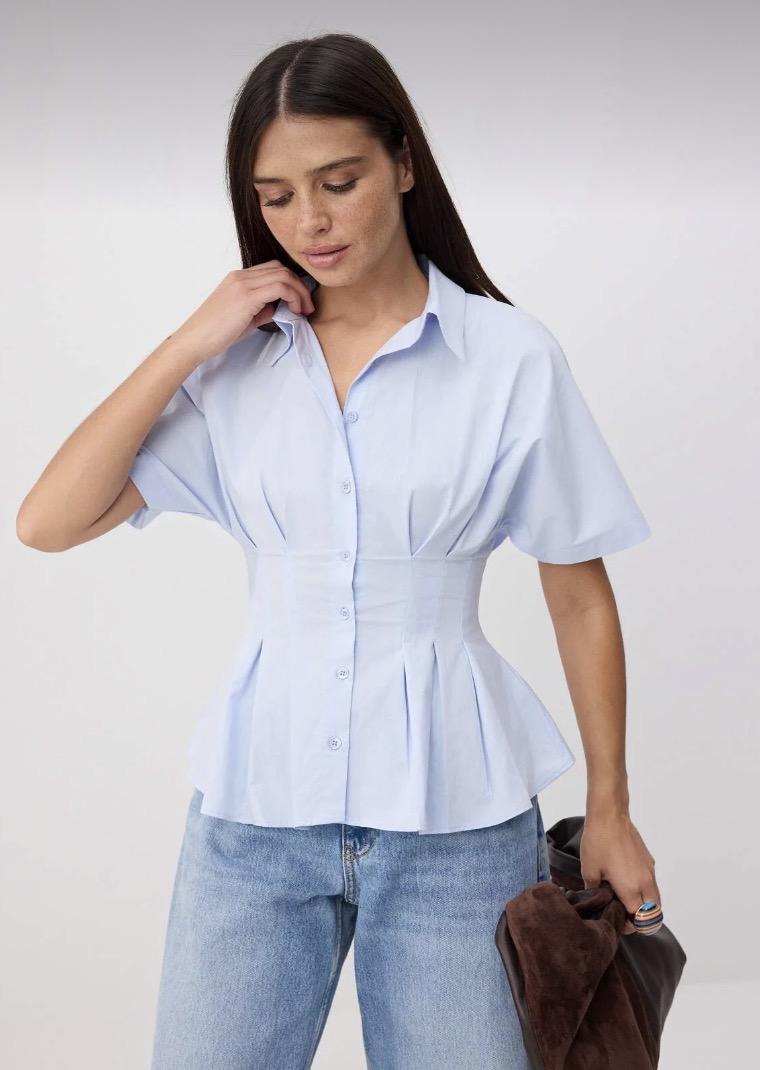 شومیز آبی ترندیول‌میلا سایز ۴۰-38