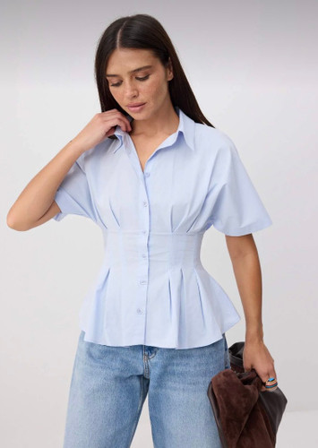 شومیز آبی ترندیولمیلا سایز ۴۰-38