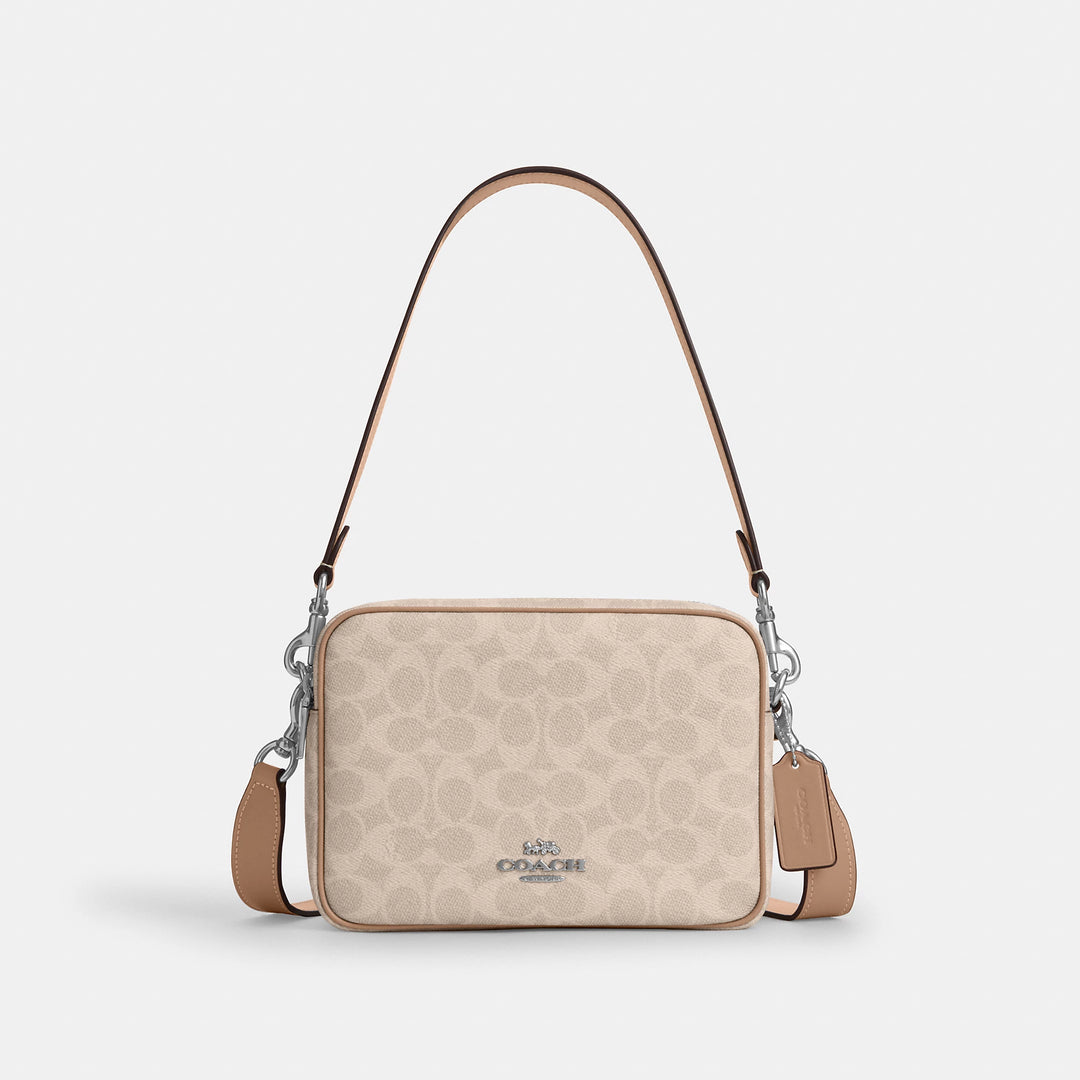 کیف دوشی زنانه کوچ مدل Carey Signature Canvas