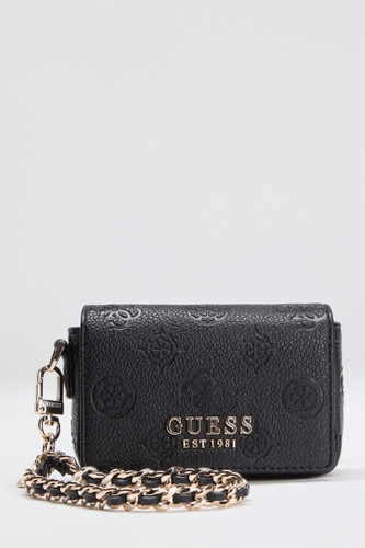 کیف پول مینی با بند مچی زنجیری لوگوی برجسته GUESS